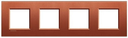 Bticino Switch Frame 2 Positions in Orange Color LNA4802M4RK