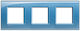 Bticino Switch Frame 2 Positions in Blue Color LNA4802M3AD