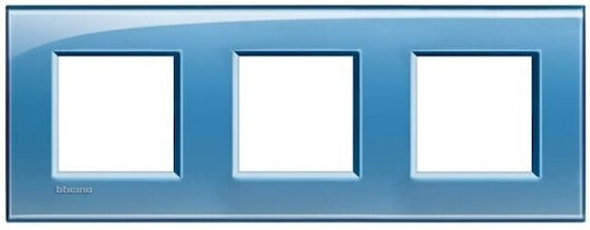 Bticino Switch Frame 2 Positions in Blue Color LNA4802M3AD