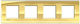 Bticino Switch Frame 2 Positions in Gold Color LNA4802M4OA
