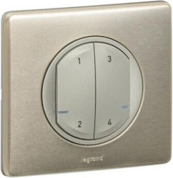 Legrand Wall Switch Quadruplicate Silver