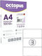 Octopus Labels Stickers 210x99mm 300pcs Pack 100f
