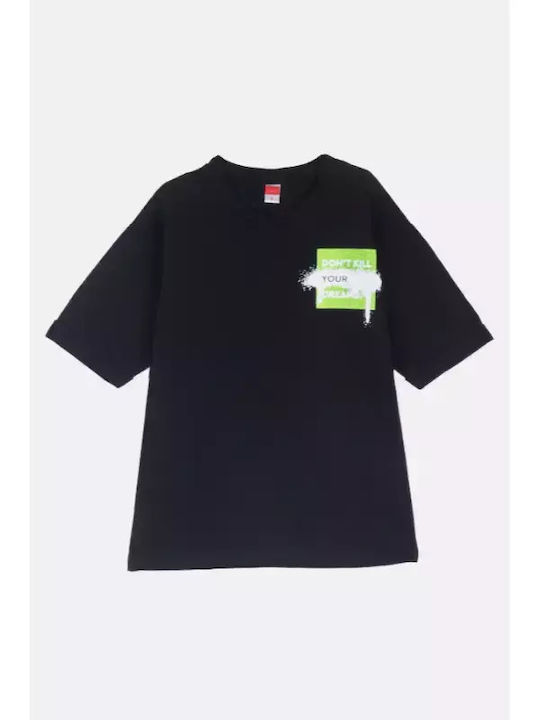 Joyce Kids Blouse Short Sleeve Black