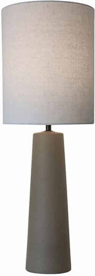 Art et Lumiere Ceramic Table Lamp LED with Gray Shade and Base