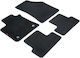 Lampa Set of Front and Rear Mats 4pcs for Renault Megane 8U Black