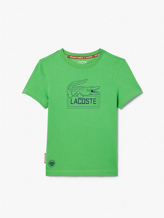 Lacoste Παιδικό T-shirt Green