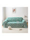 Beauty Home Σετ Ριχτάρια 2τμχ Γούνινο Πράσινο 8613ΣΕΤ2