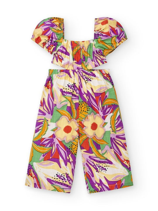 Kinderstoff-Overall-Shorts/Bermudas Mehrfarbig