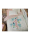 Nef-Nef Homeware Cotton Baby Quilt Birds 110x140cm Mint