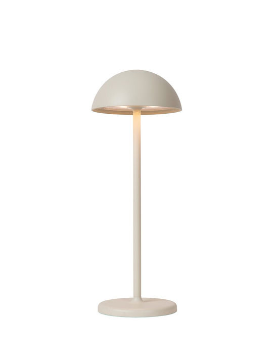 Lucide Lightning Επιτραπέζιo Φωτιστικό LED Εξωτερικού Χώρου 1.5W με Θερμό Λευκό Φως IP54 Λευκό
