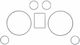 JOM Car Instrument Panel Decoration in Silver Color