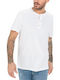 Henley T-Shirt Weiß