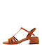 Leather Sandals Anatomic Orange