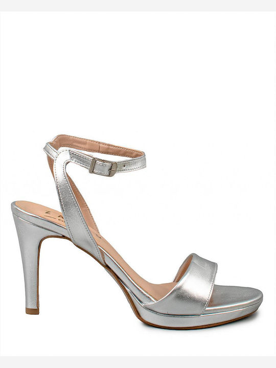 Zakro Collection Damen Sandalen in Silber Farbe