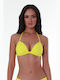 Bluepoint Padded Triangle Bikini Top Yellow