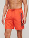 M D2 Herren Badebekleidung Shorts Orange mit Mustern