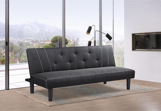 Astri Τριθέσιος Καναπές Κρεβάτι Γκρι 180x77x73εκ.