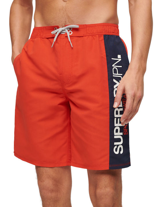 Superdry M D2 Ανδρικό Μαγιό Σορτς Omg Orange με...