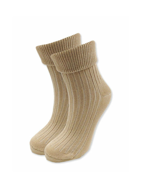 NODO Women's Socks Beige