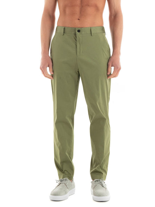 Hugo Boss Ανδρικό Παντελόνι σε Relaxed Εφαρμογή Dark Olive Green