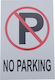 Uncle George Schild PVC "Verboten Parken " 30x20cm