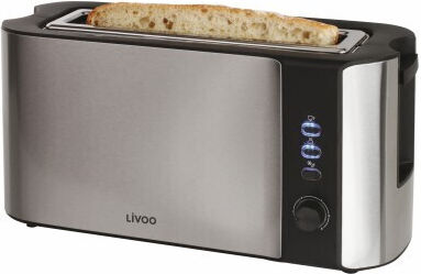 Livoo Prăjitor de pâine 2 sloturi 1000W Gri
