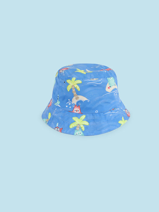 Mayoral Bucket Hat Double-sided Recycled Polyester Baby Hat Code 24-10660-011 Blue