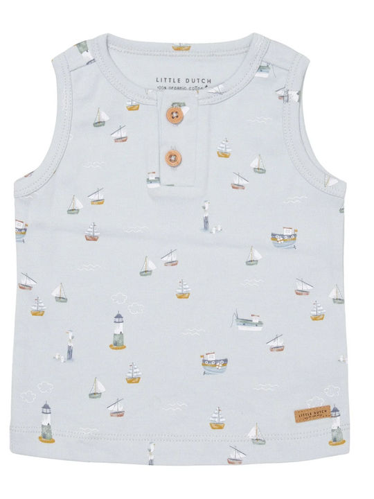 Little Dutch Kids Blouse Sleeveless Sailors Bay Blue Sailors Bay