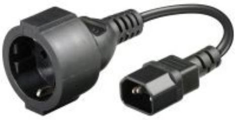 IEC C14 - Schuko Cable 0.15m
