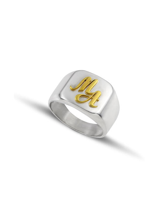 Hillas Men's Gold Plated Silver Ring