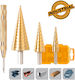 Ingco Set of 4 Conical Drills HSS for Metal 2-32mm