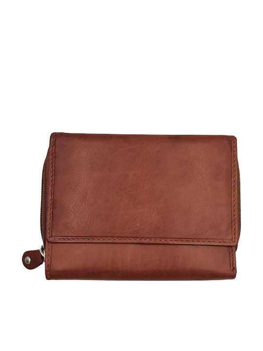 Klein Leder Damen Geldbörse Klassisch Tabac Braun