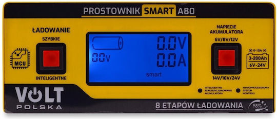 Volt Polska Smart Volt Rectifier Car Truck & Motorcycle Battery Charger 6/12/24V