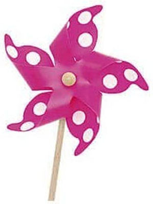 28 Giobas Windmill polka dot pink 18cm