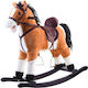 Jokomisiada Fabric Rocking Toy Horse Brown