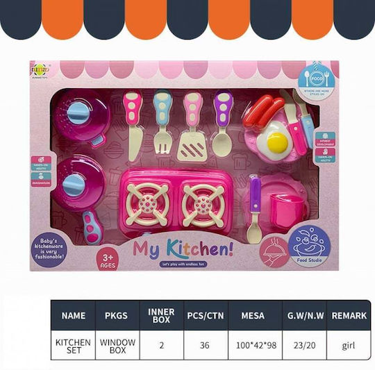 Küchen-Set Rosa Alter 3+ Meine Küche Ju090823