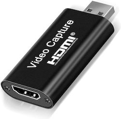 4k Audio Interface Video Capture Card Μετατροπέας Σήματος Hdmi Usb Hdtv118 Oem