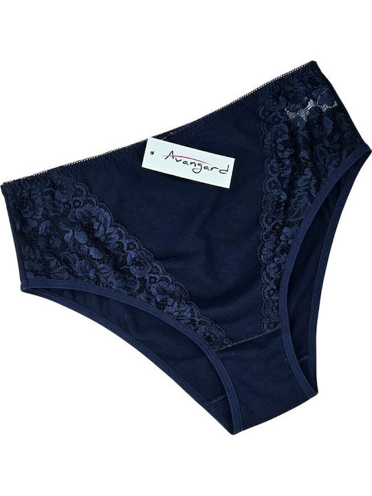 Висока талия Дамско Слип Dark Blue