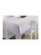 Dimcol Τραπεζομάντηλο Βαμβακερό Pink 140 White-pink 140x140εκ.
