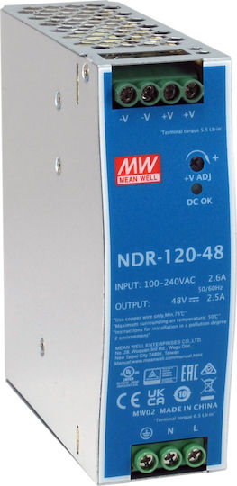 Level One DIN-Schienen-Netzteil mit Leistung 120W
