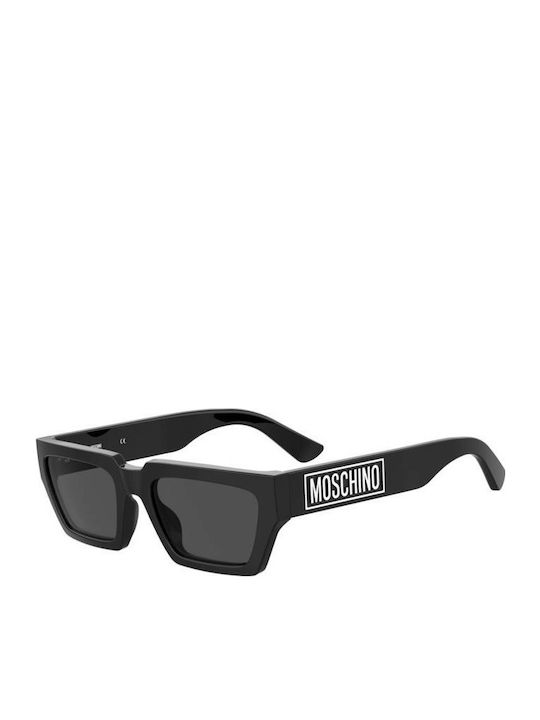 Moschino Unisex Γυαλιά Ηλίου με Μαύρο Κοκκάλινο Σκελετό και Μαύρο Φακό MOS166/S 807/IR