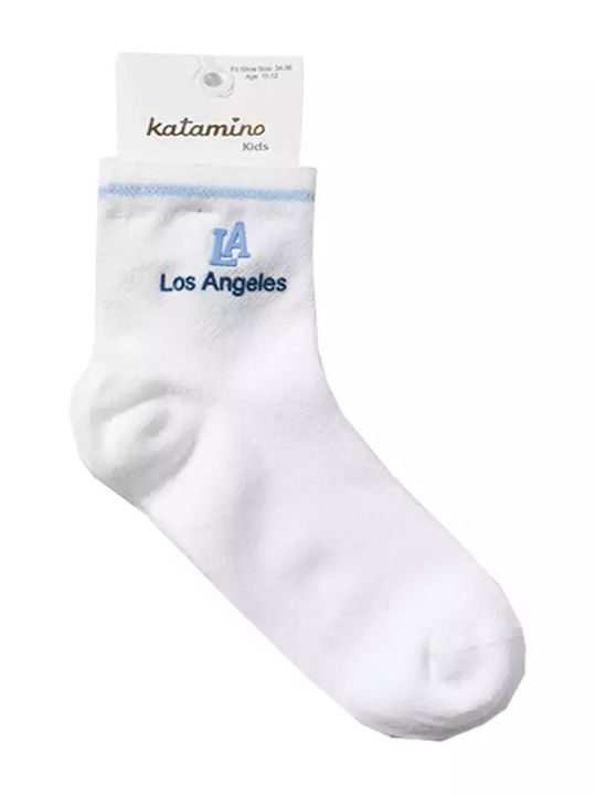 Παιδικές Κάλτσες Αγόρια Los Angeles Άσπρο