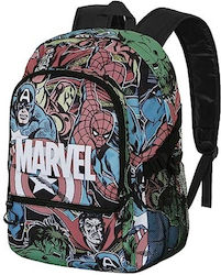 Marvel Σχολική Τσάντα Πλάτης Δημοτικού Πολύχρωμη 24lt