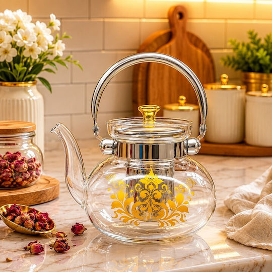 eBest Τσαγιέρα Γυάλινη 1000ml