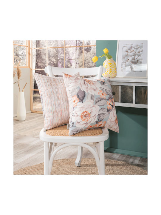 Teoran Decorative Pillow Case Elda From 100% Cotton Novelda 45x45cm