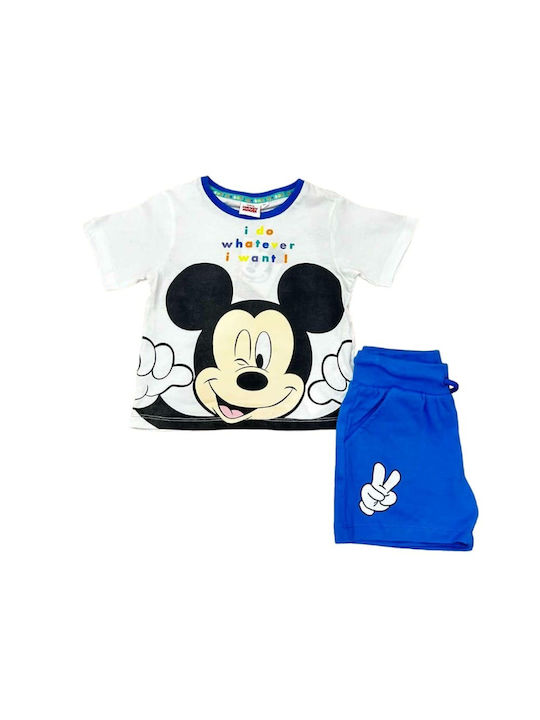 Disney Kids Set with Shorts Summer 2pcs White