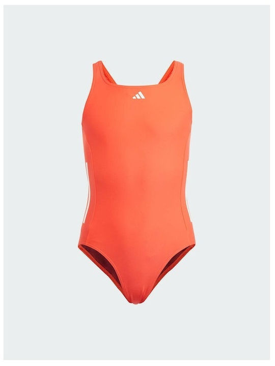 adidas 3-Stripes Παιδικό Μαγιό Ολόσωμο Orange