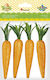 Titanum Easter Carrot Styrofoam Orange 2.2x12.5cm Set 4pcs