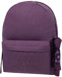 Polo Original Double Scarf Σχολική Τσάντα Πλάτης σε Μωβ χρώμα Μ31 x Π20 x Υ40εκ 2024