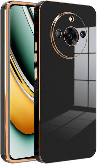 Bodycell Plated Back Cover Σιλικόνης με Λουράκι Χρυσό (Realme 11 Pro / 11 Pro+)